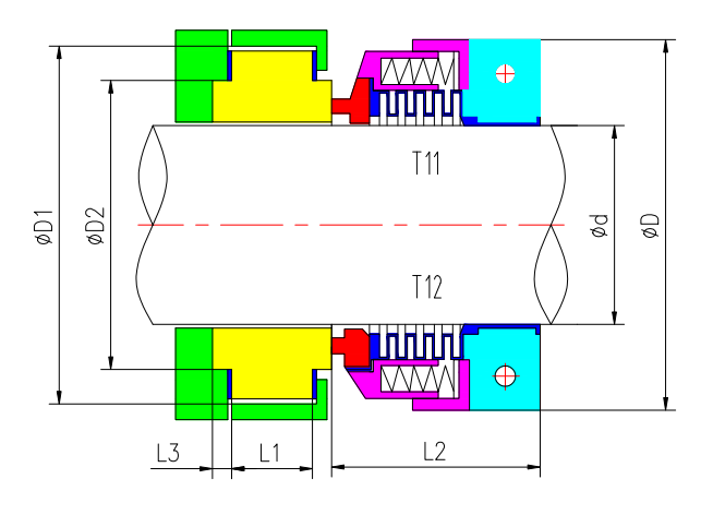 Teflon PTFE Bellow Seals T11T12