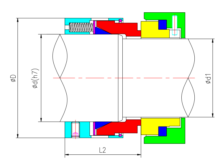PTFE Wedge Mechanical Seals N12
